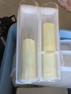 Vases with battery candles