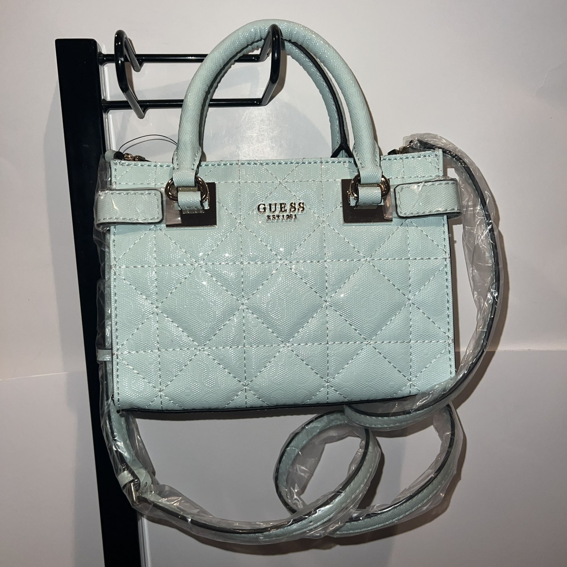 New Turquoise Guess Purse Bag Crossbody Handbag NWT Surf Malia Mini GG848876