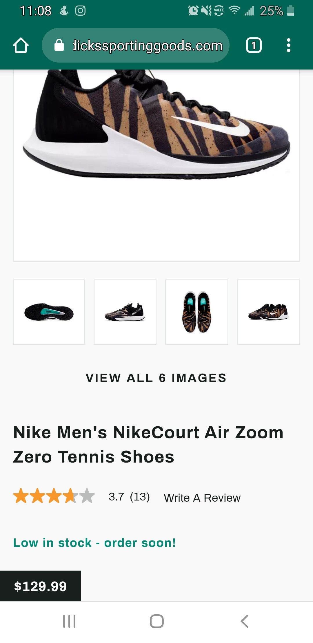Mens 10, Nike Men's NikeCourt Air Zoom Zero Tennis Shoes