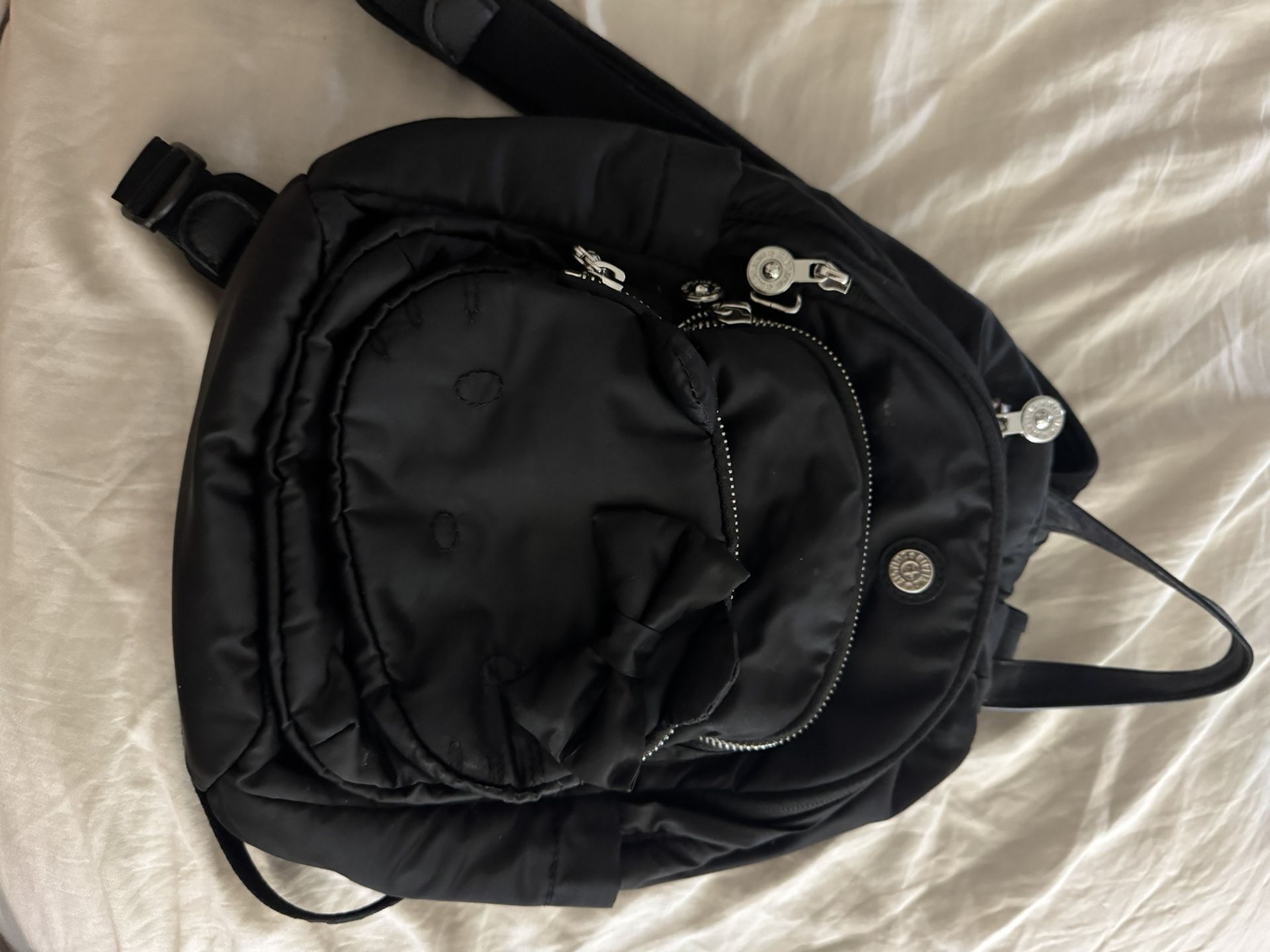 Hello Kitty Kipling Black Mini Backpack