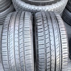 Par De Llantas Usadas En Muy Buenas Condiciones Marca Milestar 225/55 R18 Instalación Y Balanceo Por El Mismo Precio 