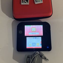 Blue 2ds Clean With Games 