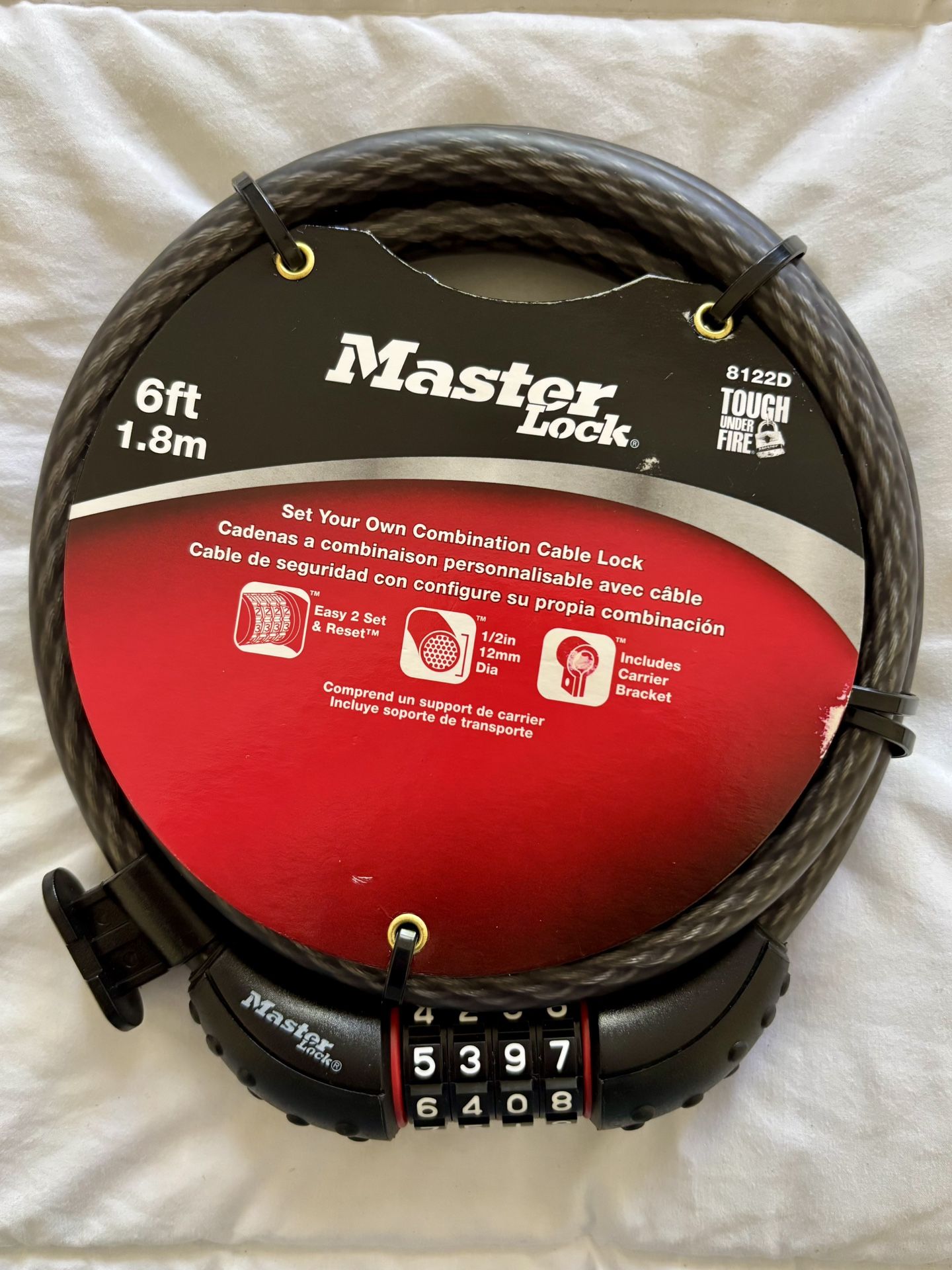BIKE CABLE LOCK, Brand New, In Factory Package, Powerful