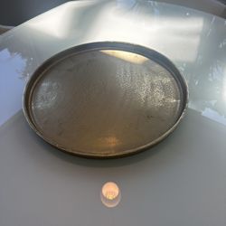 Round Gold Decorative Metal Tray