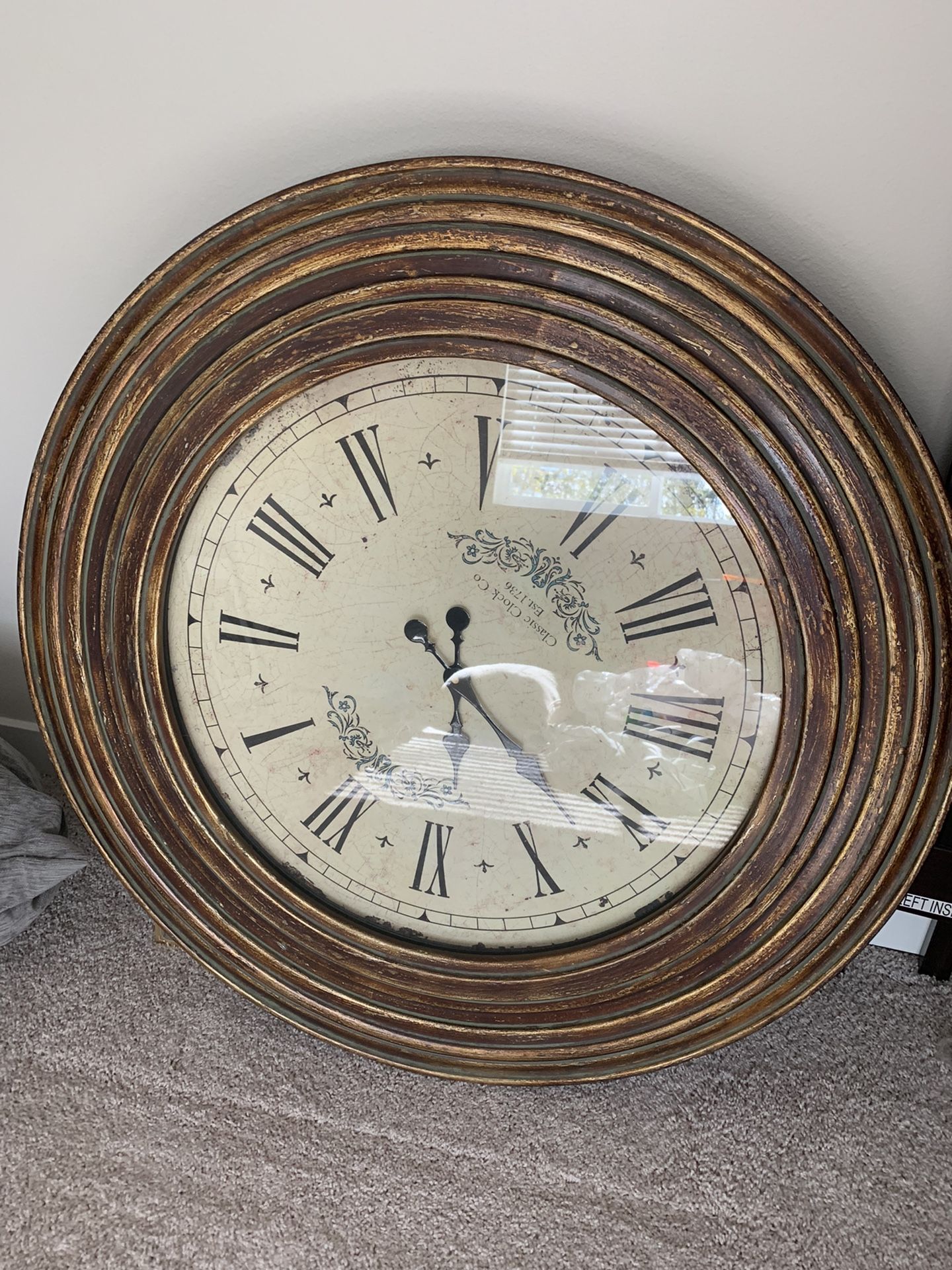 Hobby Lobby Clock 34.5 Diameter
