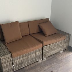 Wicker Loveseat 
