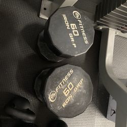 Iron Grip 60lb Dumbbells