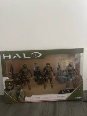 Halo Infinite UNSC Marine Assault Battle Rifles SPNKr Rocket Figure 3-Pack