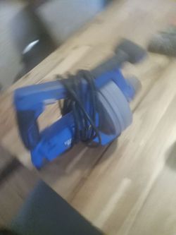 A Blue  & Gray  KOBALT POWER DRAIN SNAKE