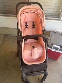 Pink toddler stroller