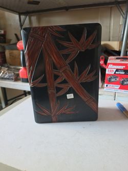 Black  Box with  Bamboo Design