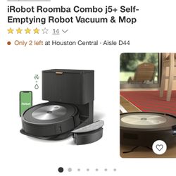Brand New, iRobot Roomba Combo j5+ Self-Emptying Robot Vacuum & Mop