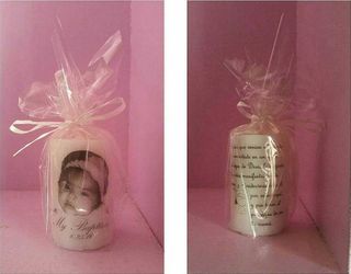 Candles Wrapped With Ribbon