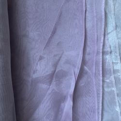 7 Organza Light Purple Drapes!! Great For Weddings/parties 