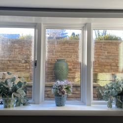 3 Decorative Pot And Faux Plants