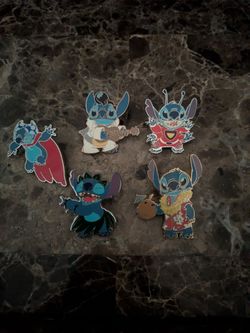 Disney Stitch Enamel Pin Set of 5