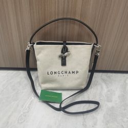 Longchamp Essential Toile Bucket Bag