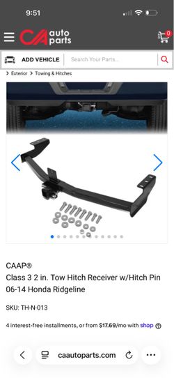 Honda ridge line tow hitch