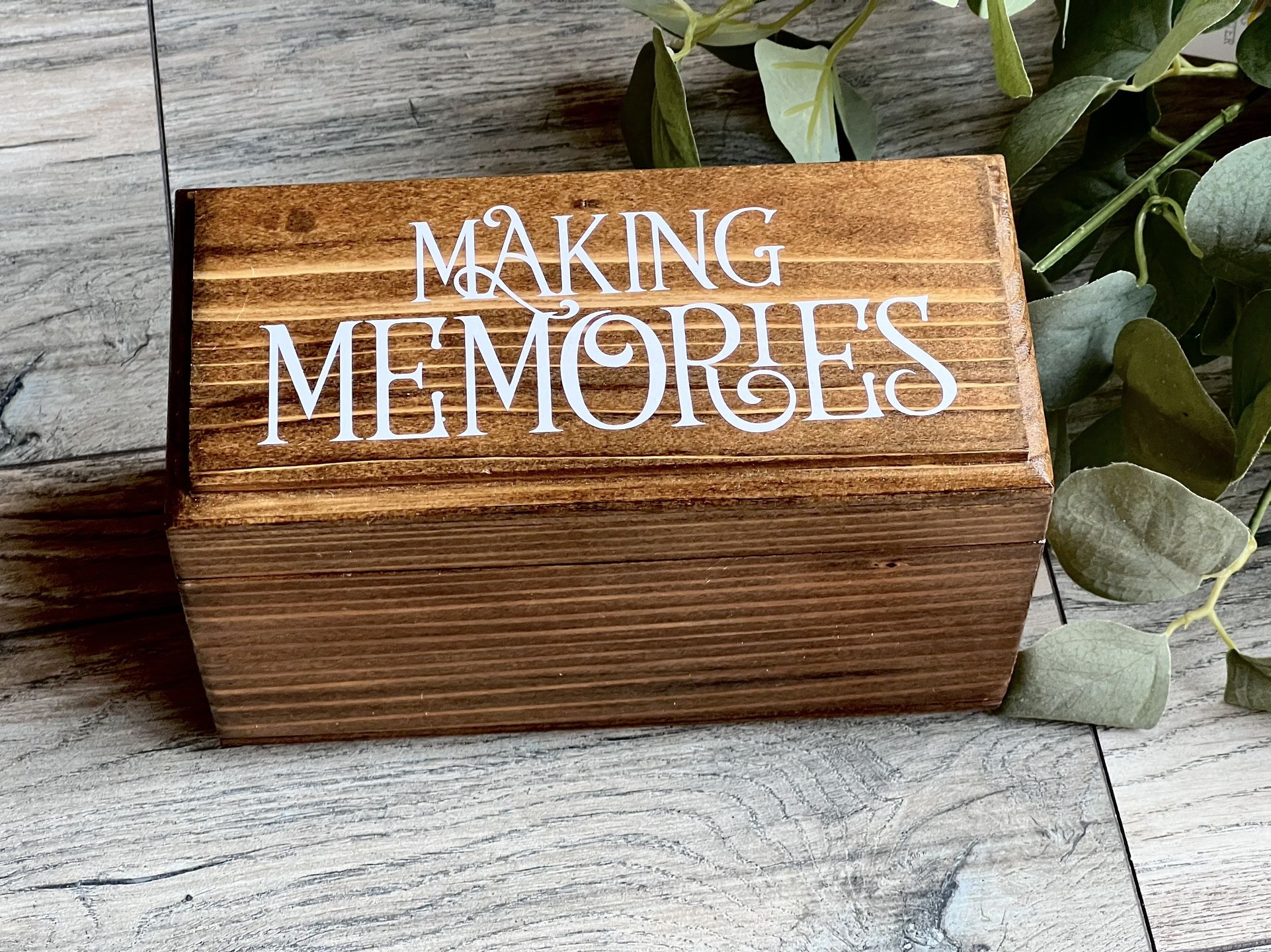 Wooden Keepsake Box/ Personalized Memory Box