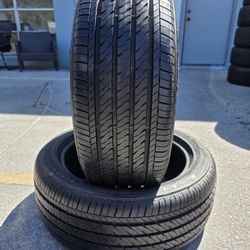 215 50 17 (2) (P16) TIRES FIRESTONE FT140   80% TREAD 