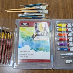 Water Color Paint & Brushes