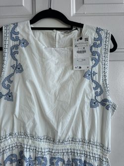 Zara Cotton Dress Brand New With Tags