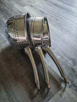 3pc Pasta Strainer Set