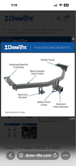 🚨 BRAND NEW Class 3 Trailer Hitch