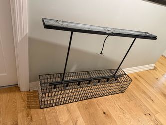 Modern Crystal Rectangular Light Fixture