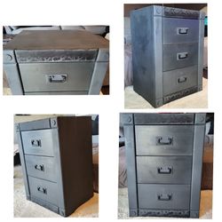 🖤 Custom Matte Black 3-Drawer Chest - Unique & ⚙️ Heavy-Duty