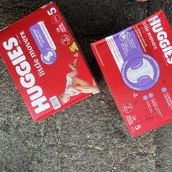 Sz 5 Huggies Diapers (2 Boxes)