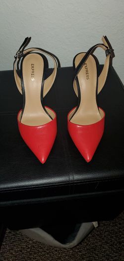 Express - Red High Heels - Size 7