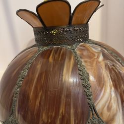 Vintage Stained Glass Lamp Shade 