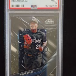 Chicago White Sox Oscar Colas Graded PSA 9 Baseball Rookie Card