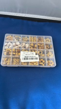 Gold and Shell Jewelry Beads Assortment Set