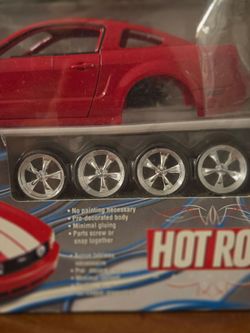 Hot Rod Red Mustang Model Car Kit