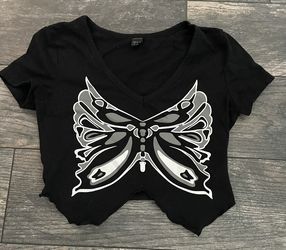 Buttterfly Print Shirt 