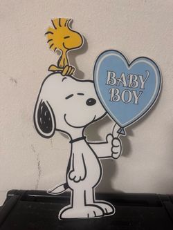 Snoopy Baby Boy Cutout Decoration