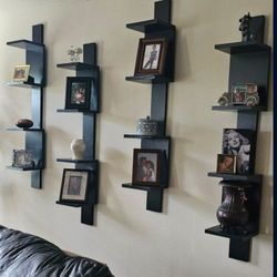 Etagere Bookcase -  These wall bookshelves are stylish and functional - Total Of  Four