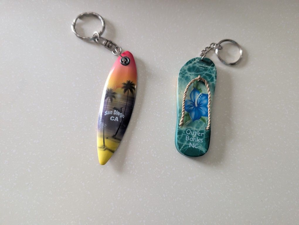 San Diego and Outer Banks Keychains