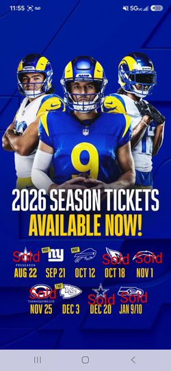 LA Rams 2026 NFL Season Tickets