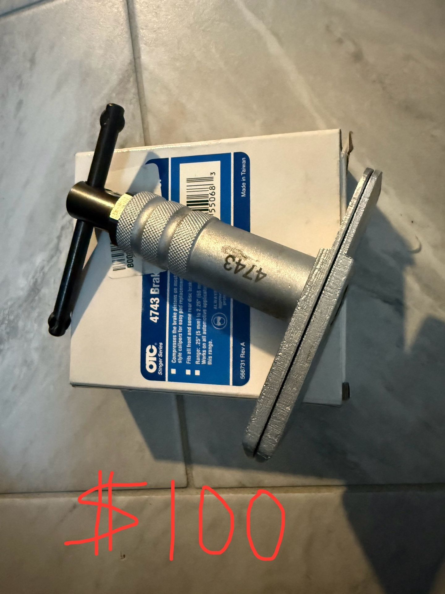OTC OTC4743 Motorcycle Brake Caliper Press Tool $100 LIKE NEW