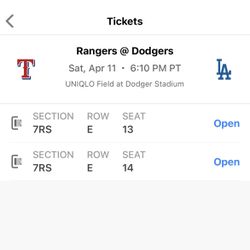 Dodger tickets
