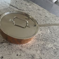 Cuisinart Copper 3 1/2 Quart Sauté Pan With Lid