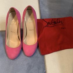 Christian Louboutin Size 6.5 Pink Heels