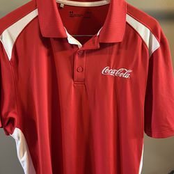 Coca Cola Under Armour Golf Shirt 