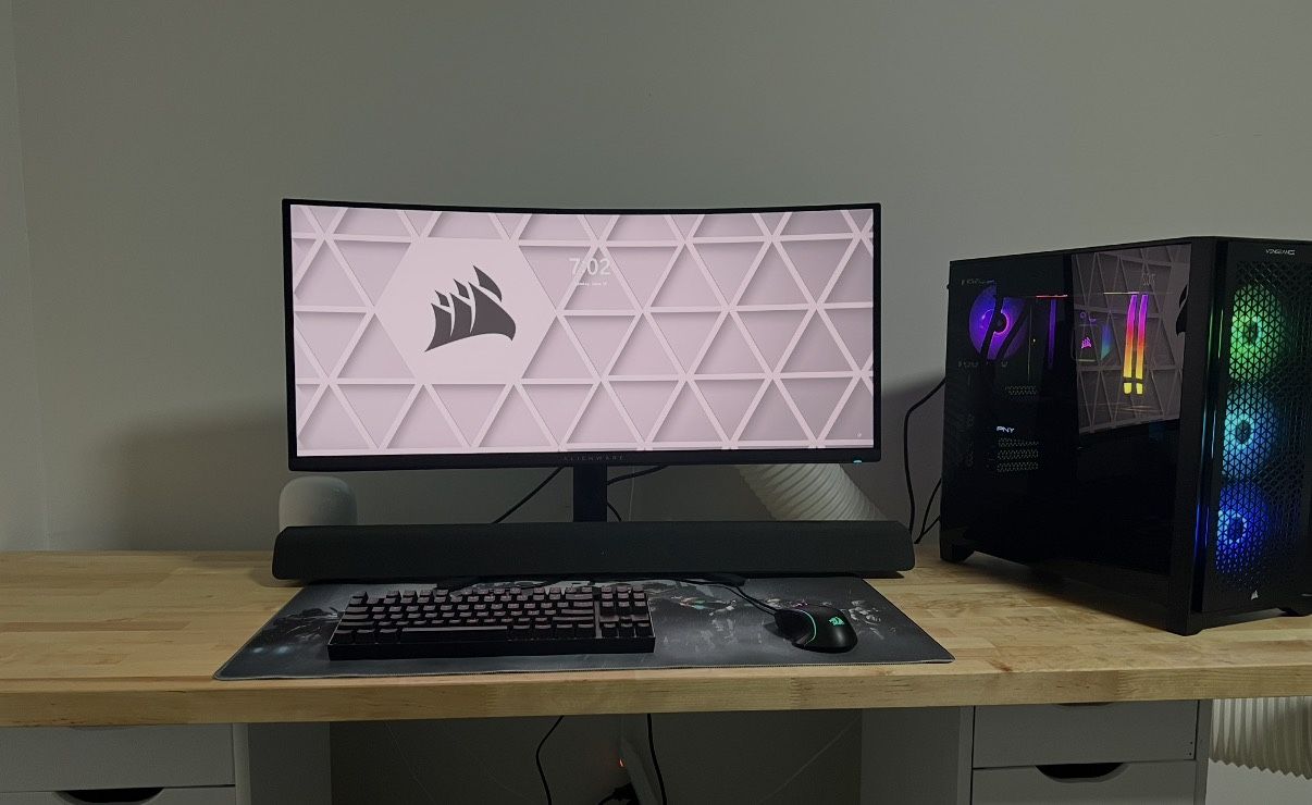 Gaming PC i7-13700K, 4070 Ti, Alienware AW3423DWF 34" Curved + Vizio Soundbar