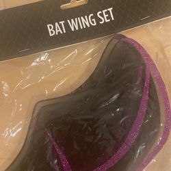 Bat Wing Set: Pair Of Wings And Bat Ears 