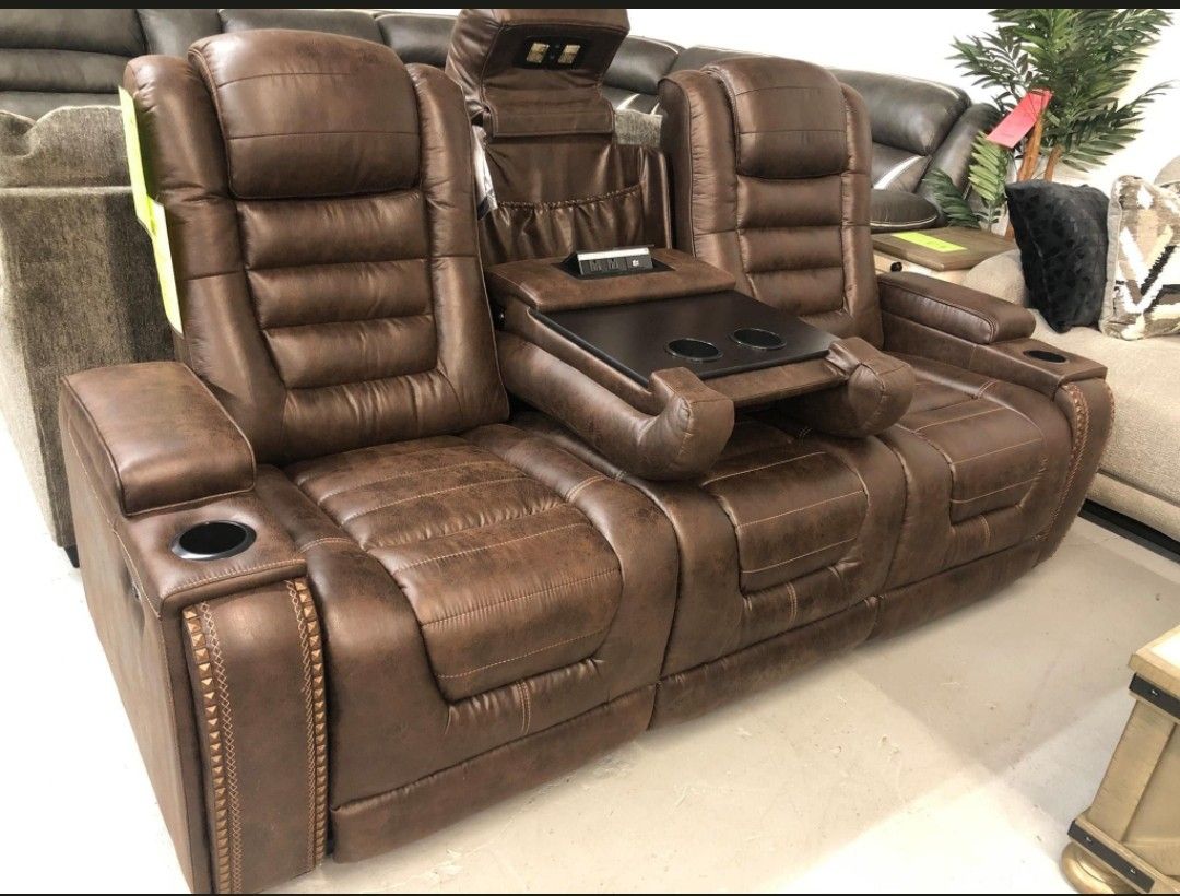 By Ashley Game Zone Power Reclininhg Sofaa🚛Next Day Delivery 🏦No