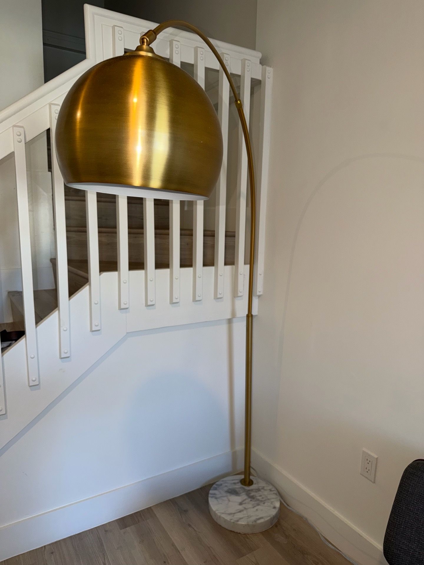 Gold Arc Floor Lamp | Modern Gold Floor Lamp